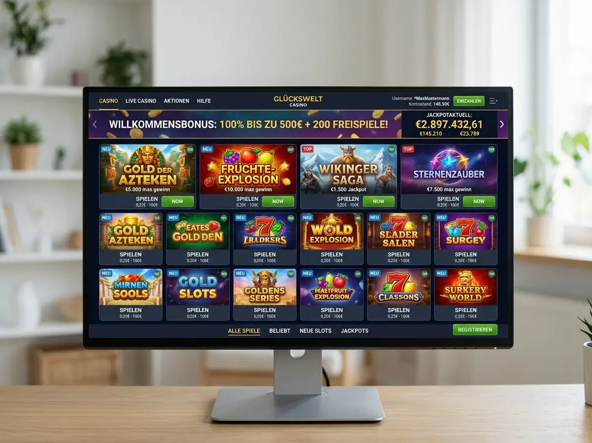 Spieleauswahl bei Golden Lady